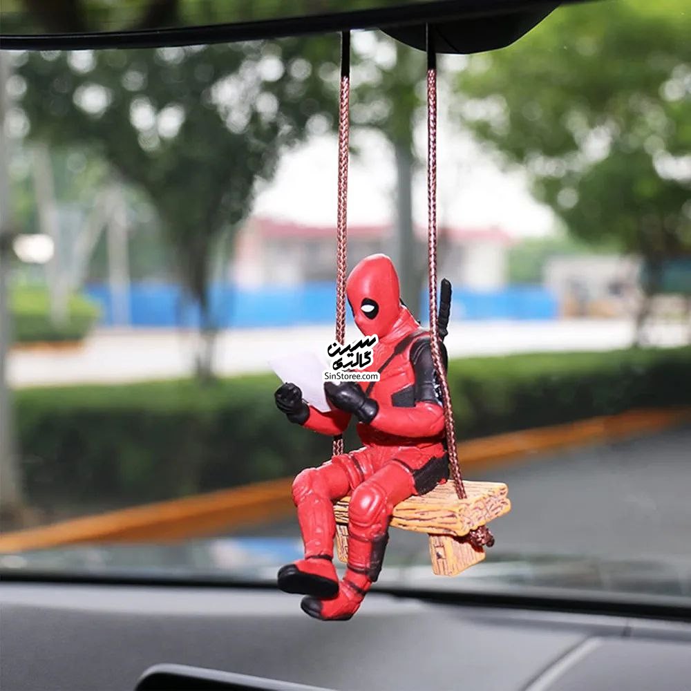 آویز ماشین دِد پول - dead pool  مدل نشسته
